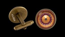 Roulette Silver Cufflinks