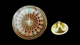 Roulette Wheel Pin Badge