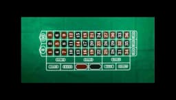 Roulette Table Top Felt Layout - 36" x 72"