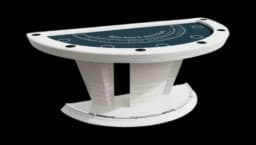6-Person Design Blackjack Table - White