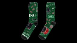 Casino Print Socks - Green