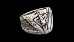 Playing Poker Cards Ring - Sterling Silver