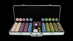500 Tophat & Cane Aluminum Poker Chip Set