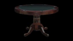 2 in 1 Convertible Round Poker Table
