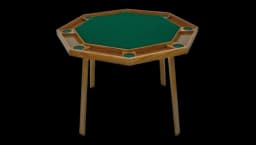 48" Octagon Folding Poker Table 8 Person - Oak