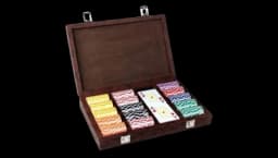 300 Pieces Leather Poker Set - Multicolor