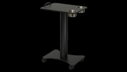Deluxe Metal Poker Drink Cart - Black