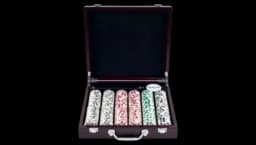 4 Aces Poker Chip Set with Cigar Tray