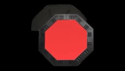 Octagon Poker Table Top - Red