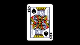 King of Spades Playing Card Sticker
