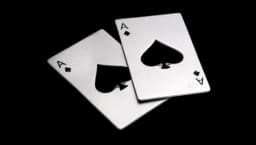 Poker Cards Bottle Opener - Stainless Steel