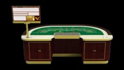 Semicircle Baccarat Table With Chips Tray