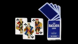 Baccarat Playing Cards (No indexes, Blue back) - 2 Decks