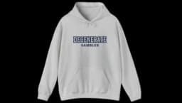 Degenerate Gambler Zip-Up hoodie - Heather Grey
