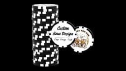 50 Custom Clay Poker Chips, 40mm