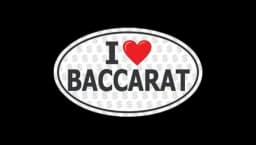 I Love Baccarat Sticker