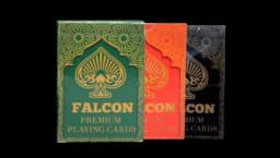 Falcon Premium Playing Cards - Red, Green, Black