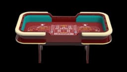 Craps Table With Dices Set - Red