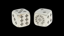 Silver Dice - Silver/Black