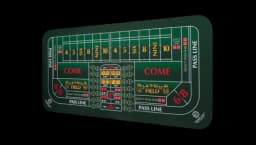 70"X35" Double Dealer Craps Table Top Mat - Green