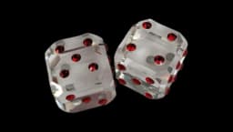 Dice Cubes Set Of 2 - Red