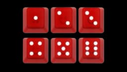 Vegas Dice Keycap Set - Red