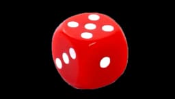 Dice Cube 12mm - Red/White