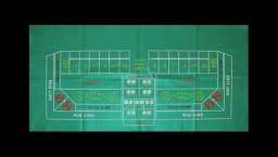 Craps Layout - Green