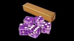 Casino Craps Dice - Purple
