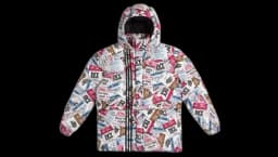 Ski Tag Puffer Jacket - Multicolor