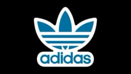 Adidas Logo Sticker - White/Blue