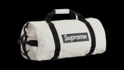Leather Duffle Bag - White