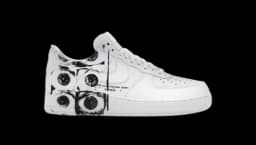 Air Force 1 Low CDG Shirt Print - White/Black