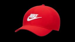 Rise Structured SwooshFlex Futura Cap - Red/White