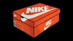 Nike Box Sneaker Floor Rug Carpet - Orange/White