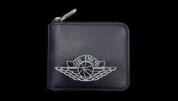 Wings Zip Wallet 4 Card Slot - Navy