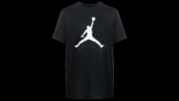 Jordan Logo Print Cotton T-Shirt - Black/White