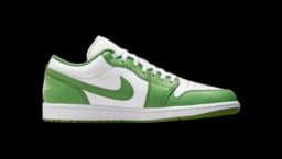Air Jordan 1 Low SE Shoes - White/Lightning/Chlorophyll