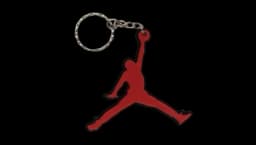 Jordan Logo Keychain - Red/Black