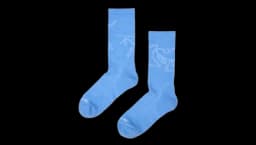Merino Wool Mid Bird Sock - Dk Solaris / White Hover