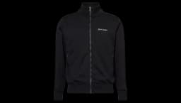 Striped High Neck Regular Fit Woven Jacket - Black