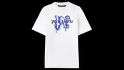NY Monogram Spray Tee - White/Blue