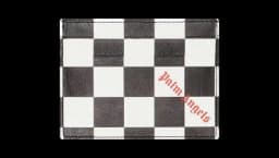 Checker Print Card Holder - Black/White
