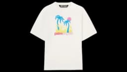Burning Oasi Slim Tee - Off White/Multic