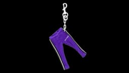 Track Pants Keyring - Purple