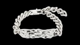 Silver Melted Chain Bracelet - Silver