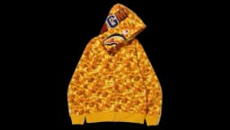 Shark Full Zip Hoodie - Orange