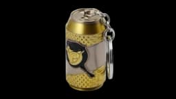 PUBG Chicken Energy Drink Metal Keychain