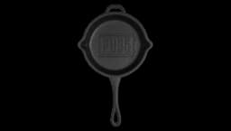 Foam Frying Pan Prop Replica - Black
