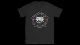 The Witcher Logo T-Shirt - Black/Gray